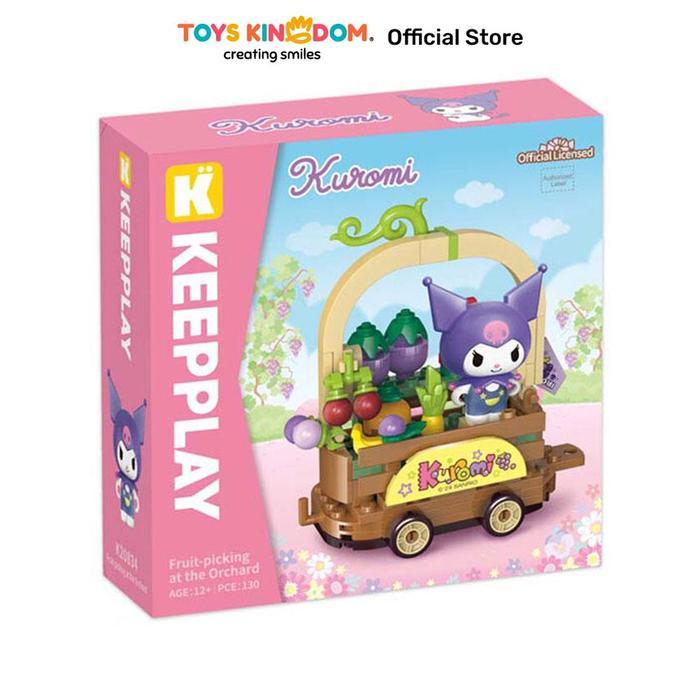 Toys Kingdom Keepplay Sanrio Kuromi Fruit Picking At The Orchard Keeppley Kids Toy Block Bricks Set