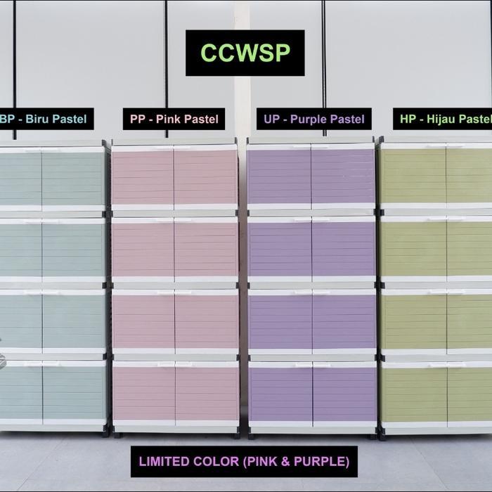 Lemari Plastik Susun 4/Lemari Club/Lemari Plastik Besar Susun 4 Club