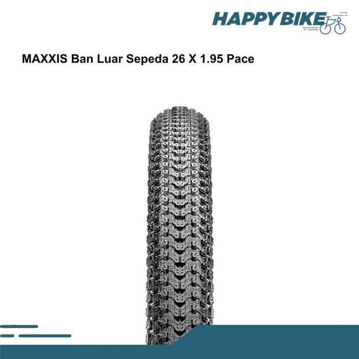 Maxxis Ban Luar Sepeda Pace 26 X 1.95 Bicycle Outer Tires MTB Cross Country Nylon