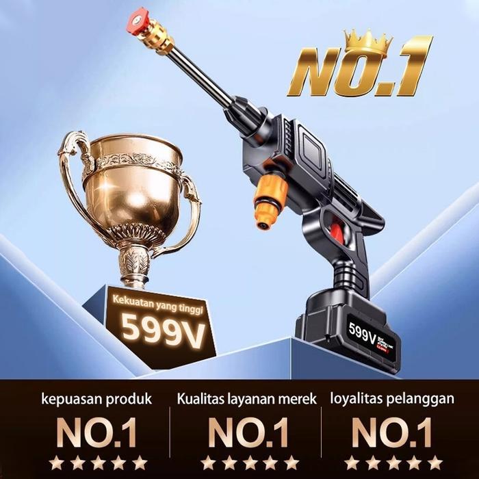 Jet Cleaner Mesin Cuci Motor Pompa Mesin Portable Alat Cuci Mobil Dengan 2 Baterai Pengiriman Cepat