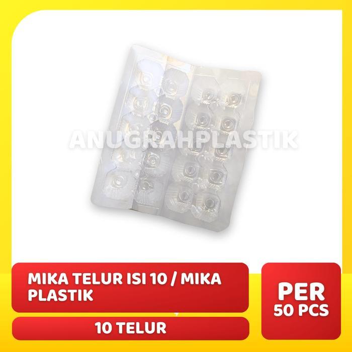 (PROMO RAMADHAN) MIKA TELUR ISI 10 MIKA PLASTIK ISI 50 PCS PREMIUM TERMURAH TERLARIS