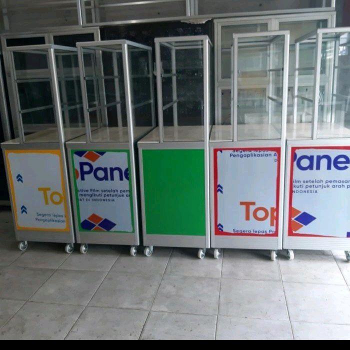 Etalase+Etalase Jualan+Food Display+Lemari Makan Aluminium