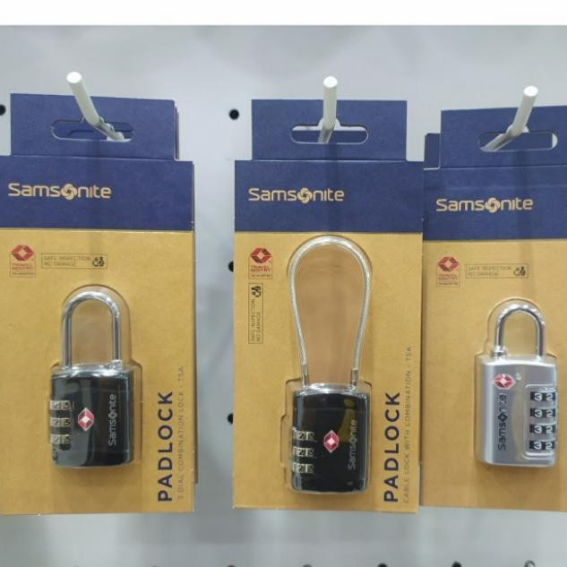 DISKON KUNCI GEMBOK SAMSONITE GLOBAL TA SAFTY LOCK LUGGAGE READY STOCK