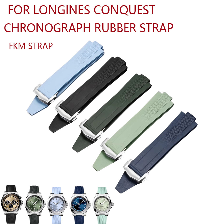 For Longines Conquest Rubber Strap Longines L3.835/L3.430 Watch Bands