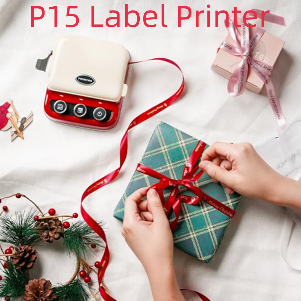 Phomemo P15 Label Printer Gift Label Printer Ribbon Label Printer Bluetooth-enabled Printing