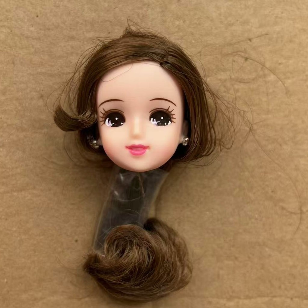 Licca Bobo Hair Doll Heads DIY Doll Decors Figures Licca Jenny Friends Doll Head Parts Girl
