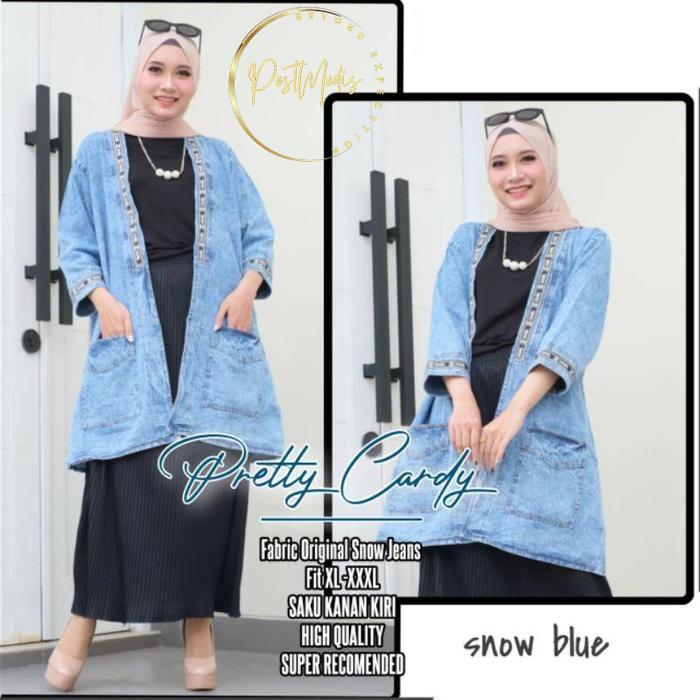 KIRANI SET JEANS SETELAN PRETTY CARDY PANJANG REMAJA DEWASA STANDAR JUMBO DAN CELANA INARA KULOT