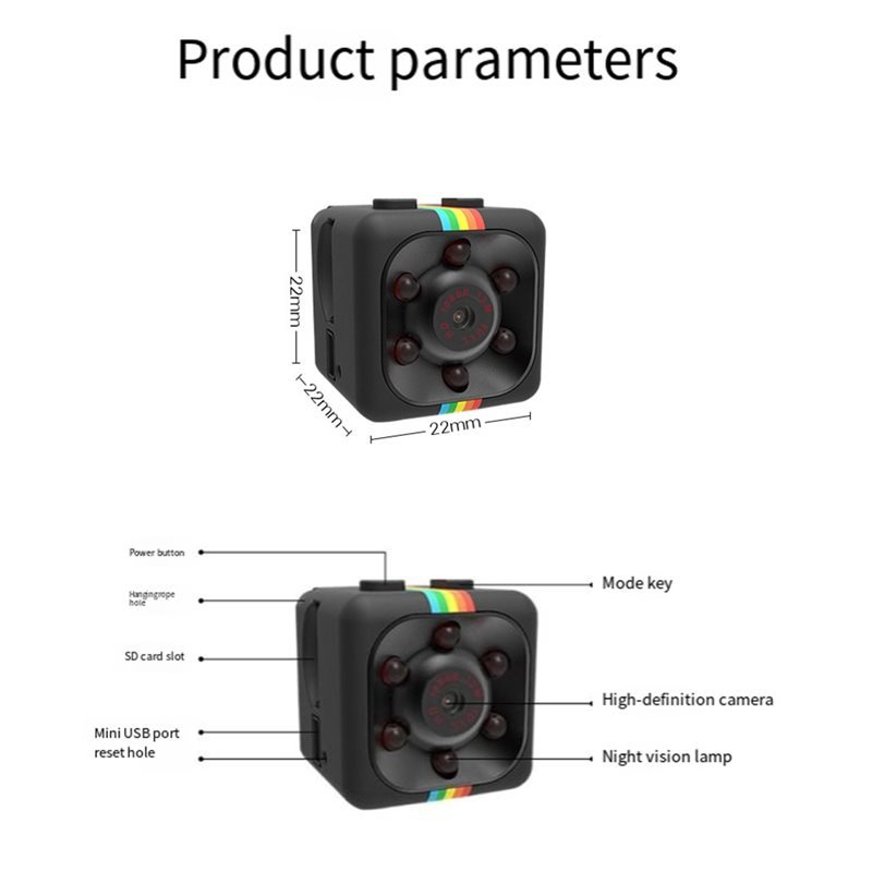 ?NEWLY?SQ11 Mini 1080P HD Micro Camera 128G Storage 30 Frame Rate Action Video Sports DV Outdoor