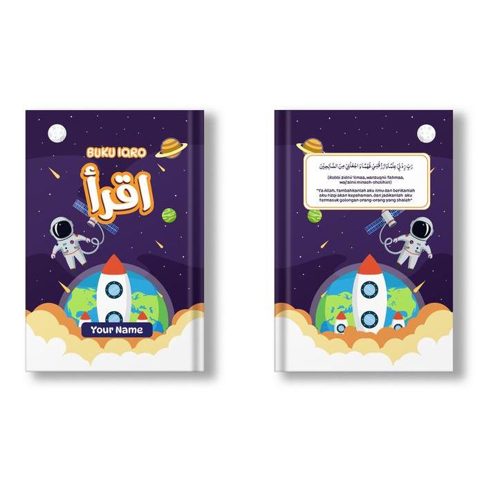 Iqro Custom Tulis Nama Desain Cover Iqro Warna Custom Hard Cover