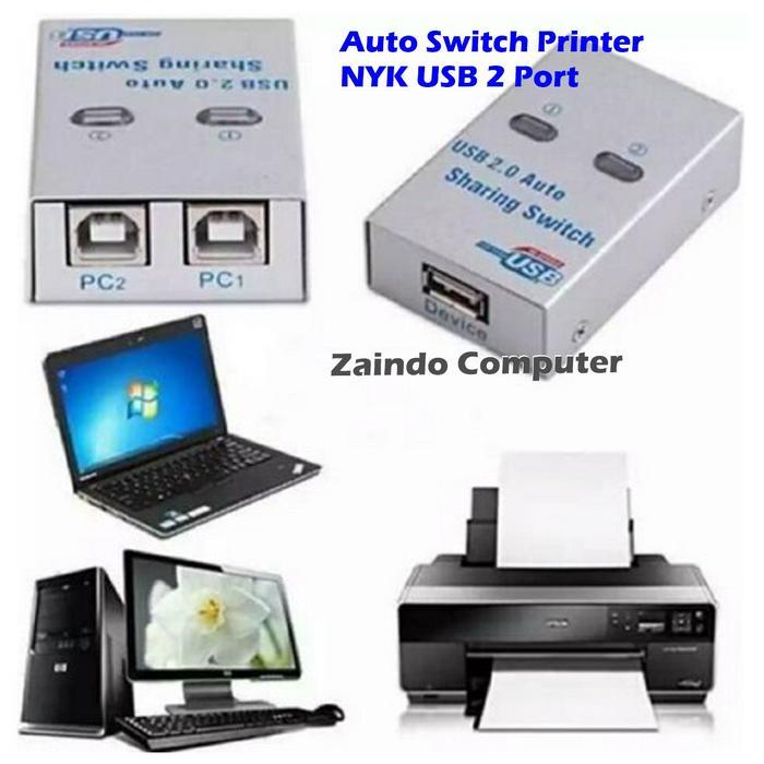 AUTO SWITCH PRINTER 2 PORT NYK / USB SHARING SWITCH PRINTER 4 PORT