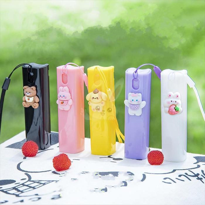 "New" KIYOWO Botol Spray Parfum Hands Sanitizer Mini Motif Karakter Travel Refill Gaya Lucu Korea
