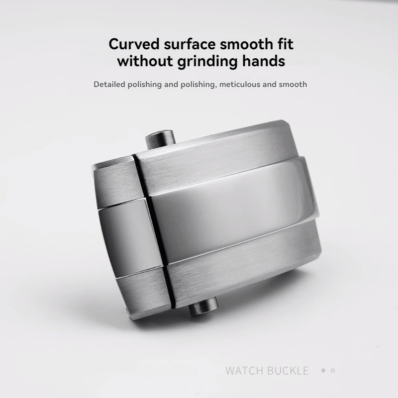 For Breitling Buckle Super Ocean Avenger Rubber Silicone Watchband Strap Folding Buckle Clasp