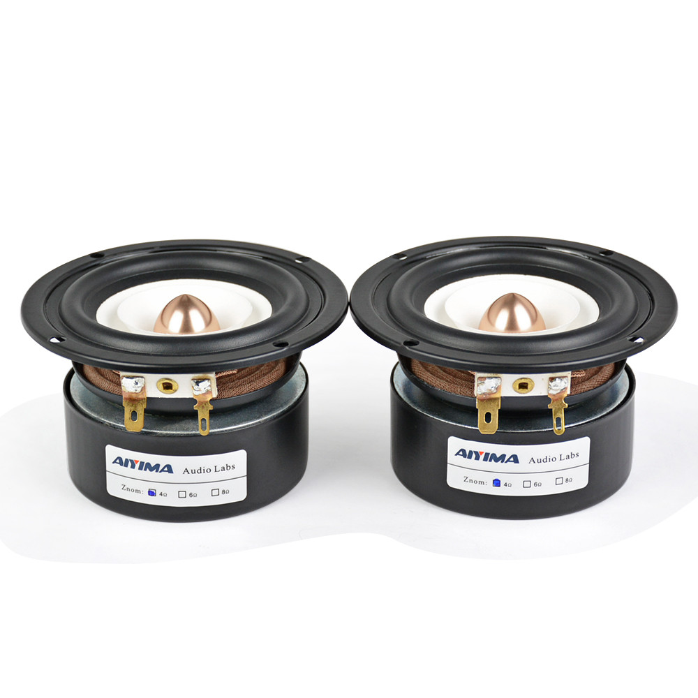 AIYIMA 2Pcs 3Inch Audio Portable Speaker 4 8 Ohm 15W Full Range Hifi Bass Altavoz loudSpeaker Home