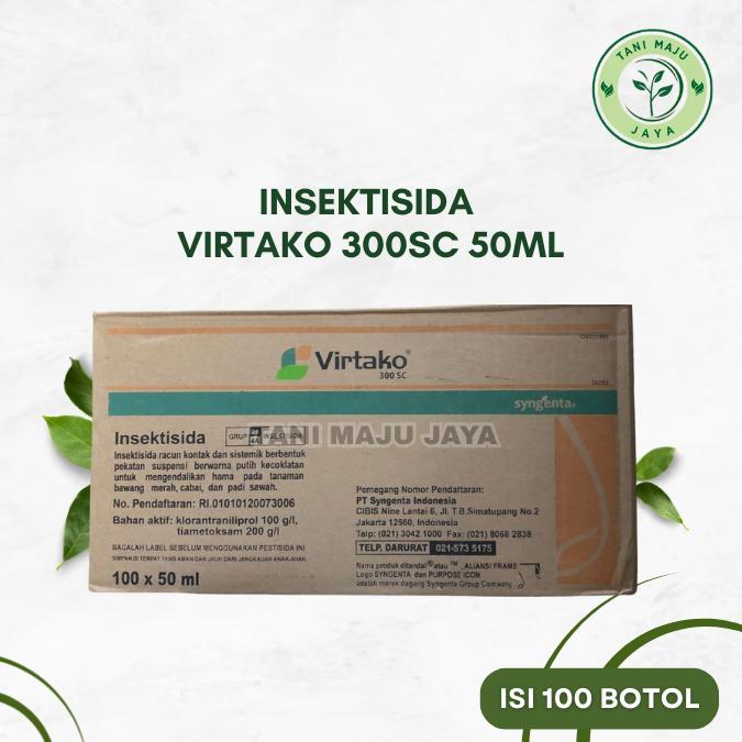 [A1] 1 Karton Insektisida Virtako 300 SC Kemasan 50ml Isi 100 Botol Pengendali Hama Tanaman
