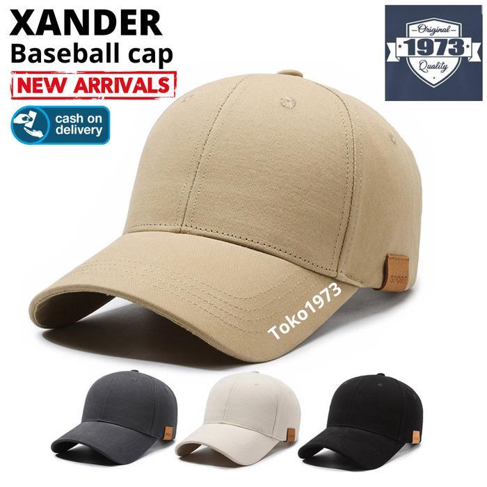 BISA GRAB Baseball cap : XANDER - Topi Baseball Topi Pria Topi Wanita Topi Olahraga