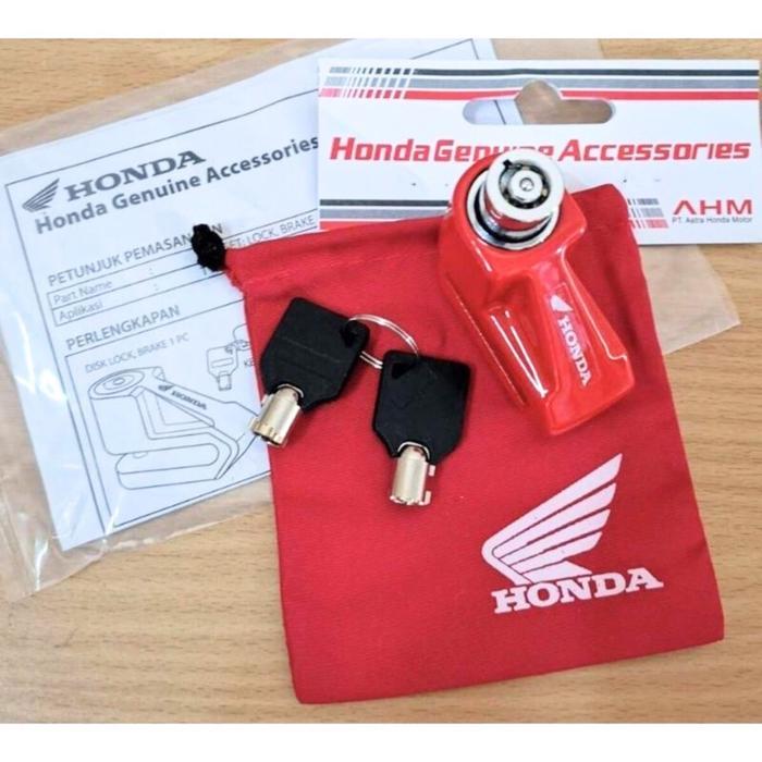 KUNCI GEMBOK MOTOR HONDA ORIGINAL KUNCI GEMBOK DISK CAKRAM HONDA ANTI MALING