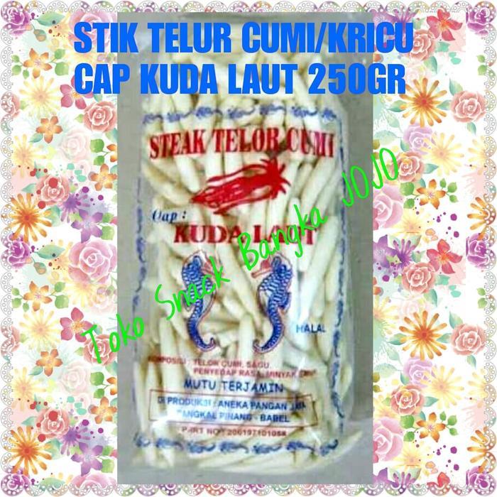 TERMURAH Stik Telur cumi kricu kuda laut 250gram khas bangka oleh oleh kerupuk READY STOCK