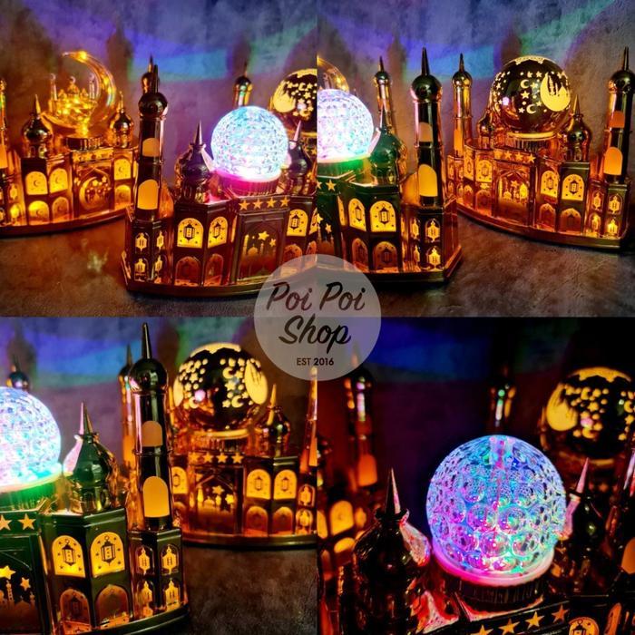 Lampu Hias Masjid LED Idul Fitri Jumbo Ramadhan Lampu Dekorasi Hiasan Idul Fitri Ramadhan Lampu LED
