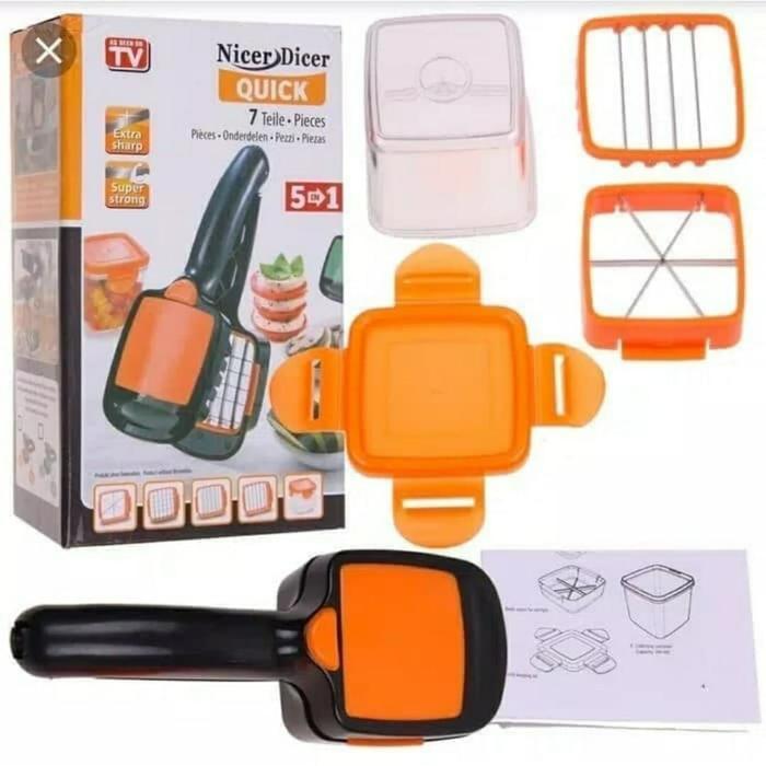 nicer dicer quick 5in1 alat pemotong serba guna alat potong kentang