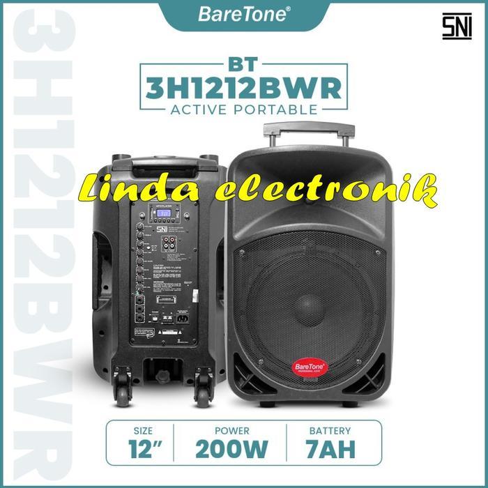 KUALITAS BAGUS Portable meeting wireless BARETONE bwr12 ( 12inchi )