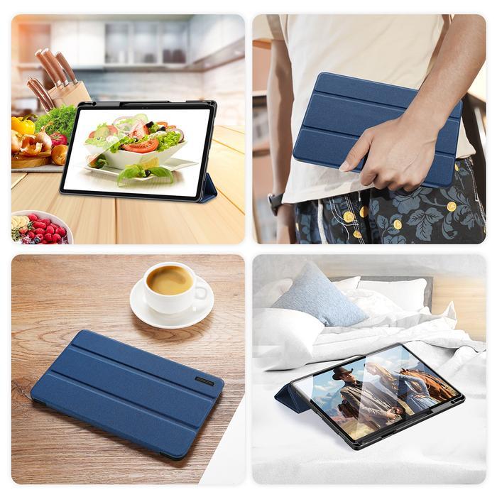 Magnetic Trifold Case untuk Samsung Tab S10 FE / FE+ Plus 10.9 13.1 Flip Cover Casing Stand Leather