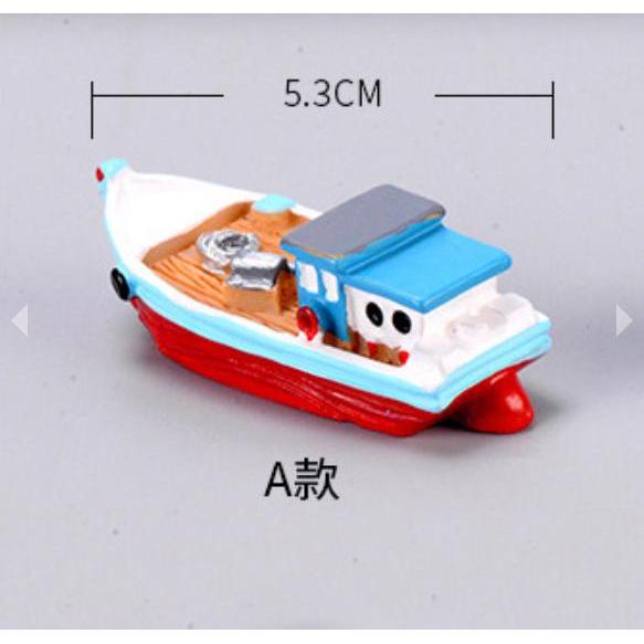 Hiasan Aquarium Kapal Perahu Nelayan / Ornamen Akuarium Miniatur Kapal Tradisional