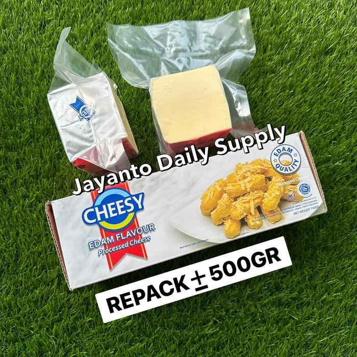 CHEESY KEJU EDAM 500GR REPACK / KEJU UNTUK KUE KERING / ENAK & HALAL