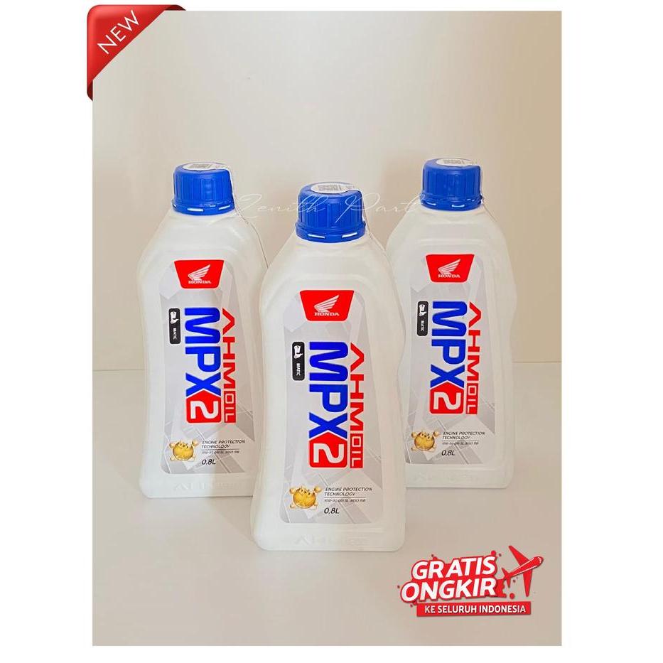 "New" OLI MOTOR MATIC MPX2 ORI 800ML 10W-30 KHUSUS HONDA MATIC VARIO BEAT SCOOPY DLL Motorcycle Oil