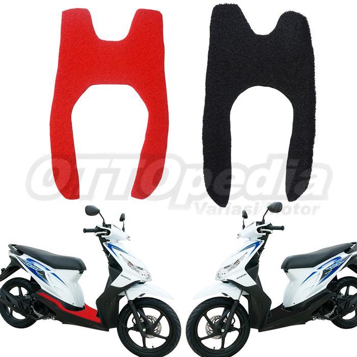 ORIGINAL Kaet Serabut - Pijakan kaki - Dek Beat Karbu - Cw Merah READY STOCK
