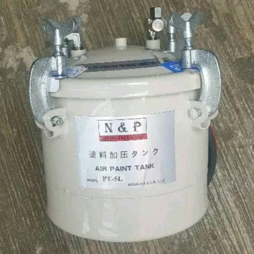 PAINT TANK 5 LITER - PRESSURE TANK - PAINT POT WITH SPRAY GUN SET