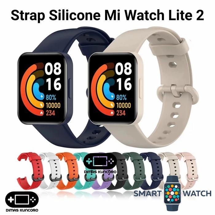 Stok Baru Strap Silicone Mi Watch Lite 2 silikon tali jam smartwatch rubber karet xiaomi poco redmi