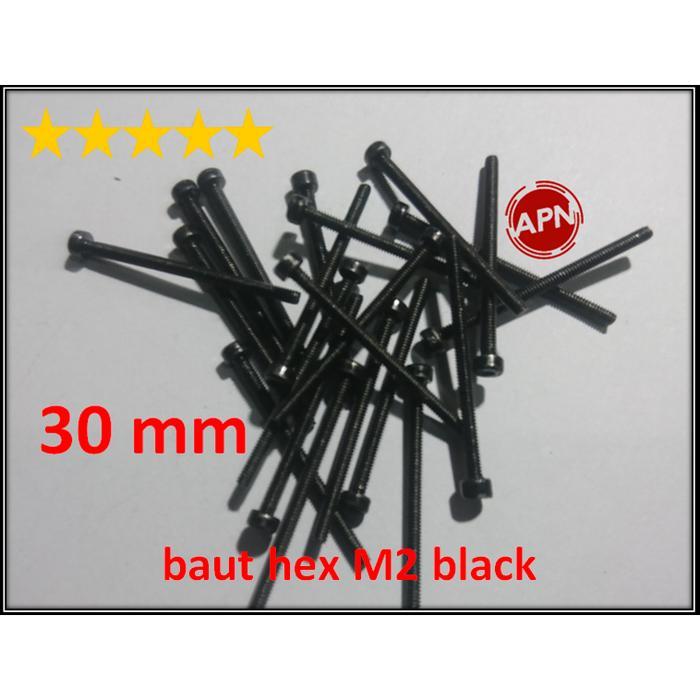"New" 50PCS Baut Hex m2 30mm / Screw hex m2 30mm