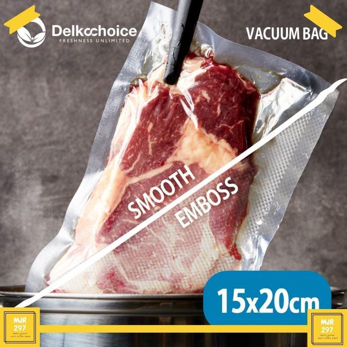 PLASTIK VACUM VAKUM VACUUM MAKANAN EMBOS EMBOSS EMBOSSED DELKOCHOICE