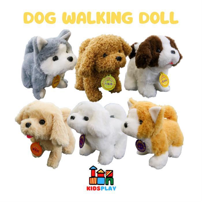 Dog Walking Doll Boneka Anjing Berjalan Mainan Bayi Boneka Anak Boneka Murah Boneka Bergerak