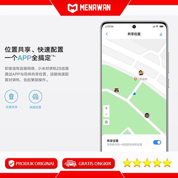 XIAOMI MIJIA SMART WALKIE TALKIE 1S/2S HT RADIO INTERCOM ORIGINAL