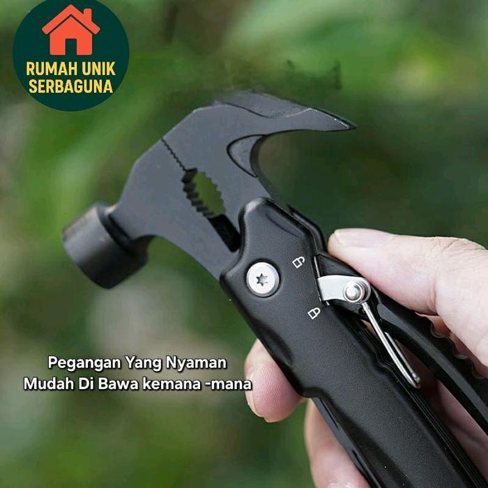 Rumah Unik Serbaguna Tang Kombinasi Palu Multifungsi Tukang Listrik Camping Survival Premium Alat