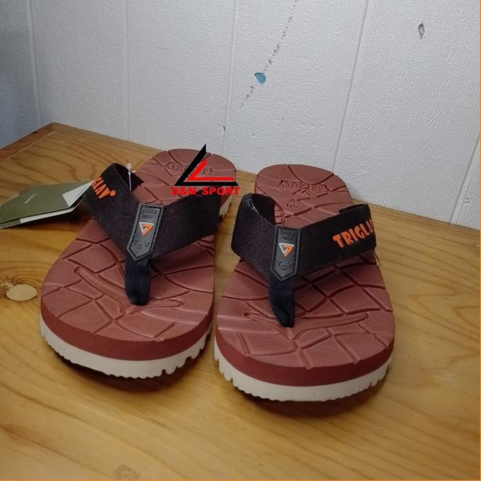 Sandal jepit pria Triglav original,sandal pria wanita,Sandal eiger Sendal Black