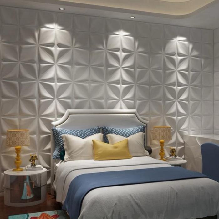 WALL PANEL 3D 50X50CM dan 30X30CM WALLPANEL 3D WALLPAPER DINDING BAHAN PVC 3D PVC Wall panel Dinding