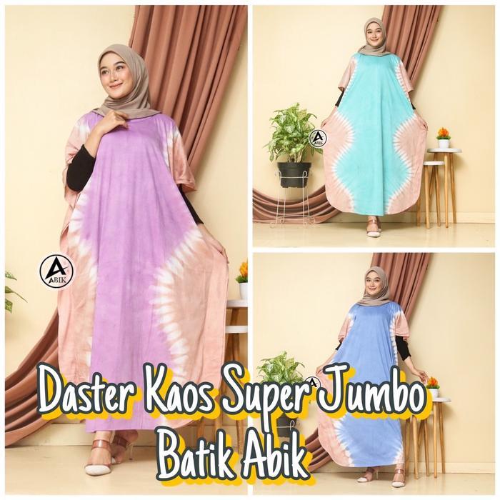 Daster Kaos super jumbo Ld 160 cm nonbusui Wanita Dress