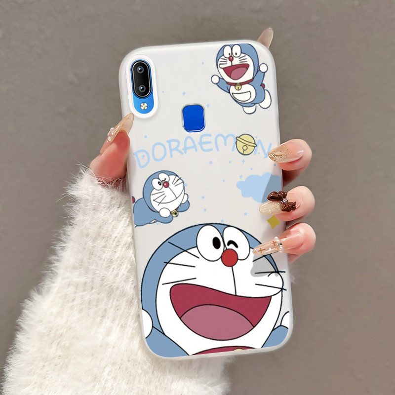 Casing Hp Untuk VIVO Y95 Y91 Y91i Case Casing Pola Kucing biru Cesing HP Kasing Jelly pelindung Kesi