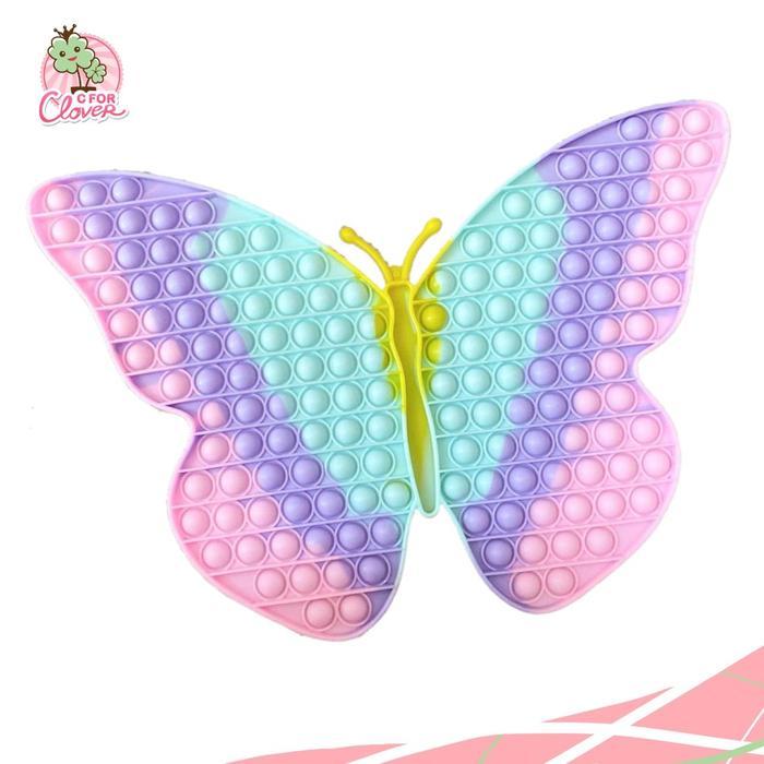 POP IT JUMBO XXXL NEW PASTEL BUTTERFLY / POPIT TIKTOK VIRAL HADIAH
