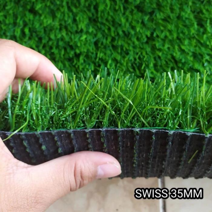 RUMPUT SINTETIS SWISS METERAN OUTDOOR DAN INDOOR 100X100 CM rumput sintetis outdoor Rumput Sintetis