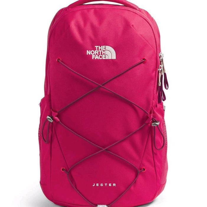 THE NORTH FACE JESTER HOT PINK BACKPACK LAPTOP 15 TAS KANTOR TAS TRAVELING HIKING TREKKING ORIGINAL