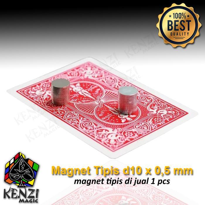 "New" Magnet Tipis 0.5mm Magnet 10*0.5mm Magnet tipis 10 x 0.5mm