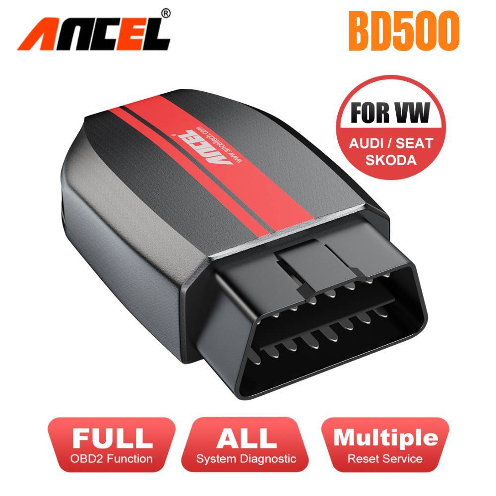 OBD2 Bluetooth 5.0 Scanner All System Car Code Reader ANCEL BD500 with EPB /Throttle Learning for VW