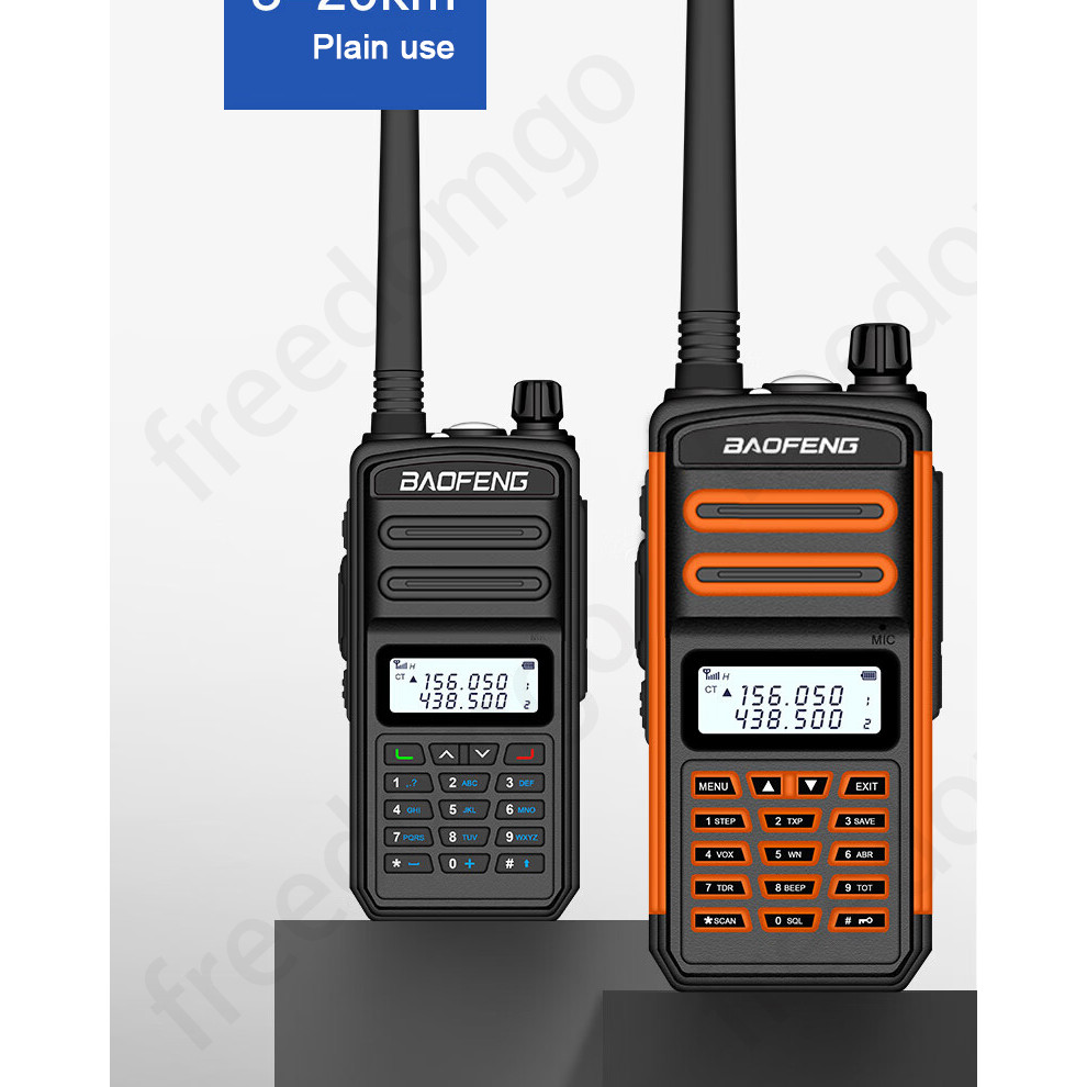 Baofeng Tr-918uv 128 Channels Long Range Hand Talki High Power Two Way Radio Vhf/uhf Tri-band Led Di
