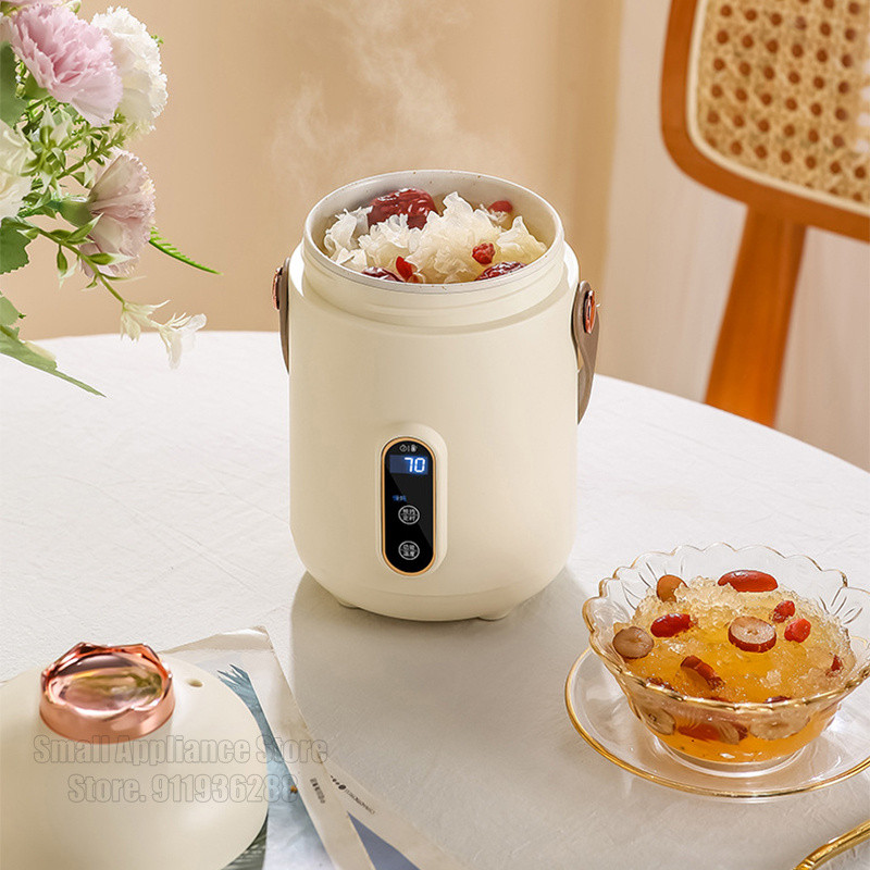 Mini Rice Cooker Household Electric Cooker Multifunctional Electric Cooking Pot 600ml Portable Mini