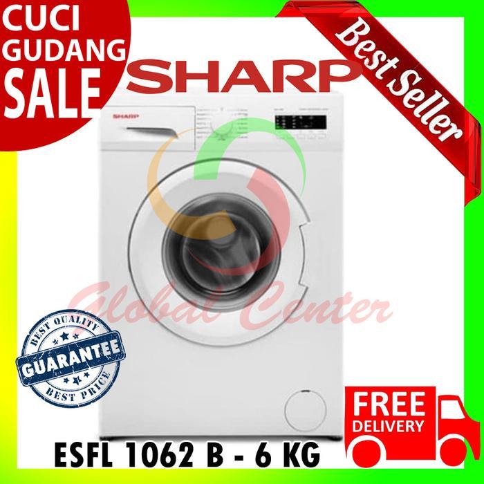 MESIN CUCI FRONT LOADING SHARP 6 KG ES-FL 1062 B / ESFL1062B