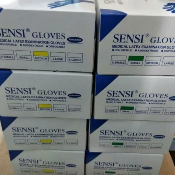 Sensi gloves/ sarung tangan karet/ sarung tangan steril sensi gloves