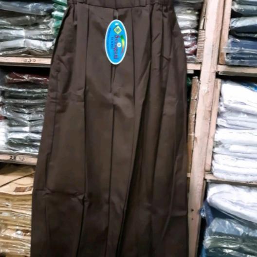 Rok Seragam SMP SMA Panjang PRAMUKA REMPEL / MERK SERAGAM